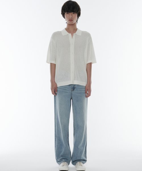 MUSINSA STANDARD（ムシンサスタンダード）の「ルーズストレートデニムパンツ[スカイブルー]（デニムパンツ・メンズ・その他・32/30/31/26/27/28/29）」の3枚目の写真