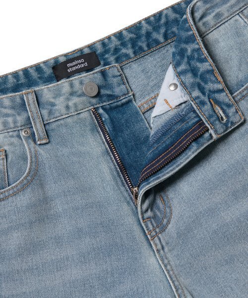 MUSINSA STANDARD（ムシンサスタンダード）の「ルーズストレートデニムパンツ[スカイブルー]（デニムパンツ・メンズ・その他・32/30/31/26/27/28/29）」の6枚目の写真