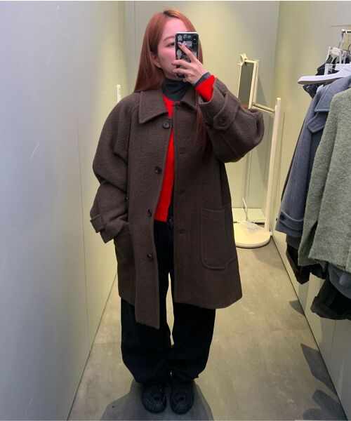 MUSINSA STANDARD WOMAN（ムシンサスタンダードウーマン）の「ウィメンズテンセルスリムタートルネックTシャツ[ダークグレー]（Tシャツ/カットソー・レディース・その他・SMALL/X-SMALL/MEDIUM/LARGE/X-LARGE）」の5枚目の写真