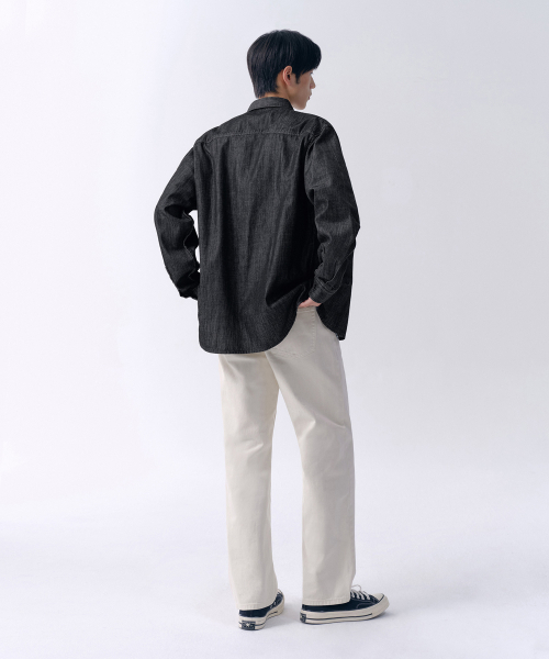 MUSINSA STANDARD(ムシンサスタンダード)の「ストレートデニムパンツ【クリーム】(デニムパンツ・メンズ・その他・29/30/31/33/26/27/28/40/38/42/36/34/32)」の4枚目の写真