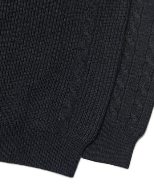 NOMANUAL(NOMANUAL)の「ANOMALY KNIT ZIP-UP - BLACK(カーディガン/ボレロ・レディース・その他・LARGE/SMALL/MEDIUM)」の7枚目の写真