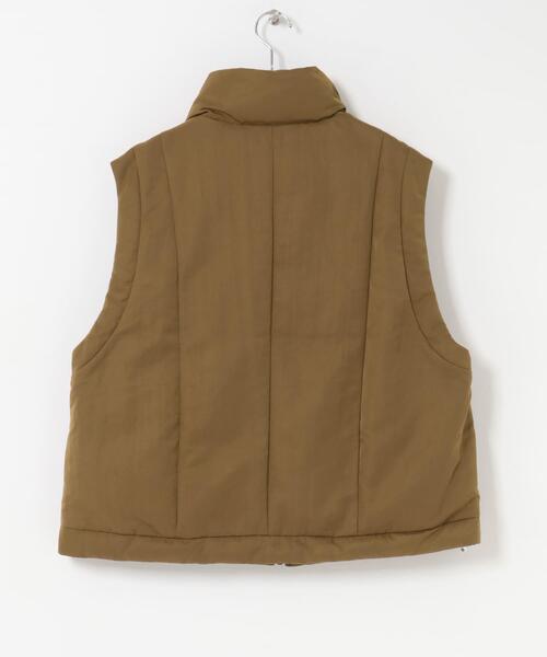 THE GOODLAND MARKET（ザグッドランドマーケット）の「cwtch　HIGHNECK VEST（ダウンベスト・レディース・ブラック/ベージュ・FREE）」の13枚目の写真