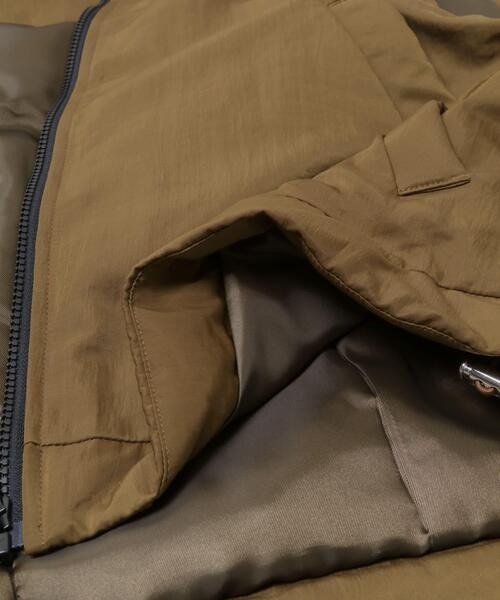 THE GOODLAND MARKET（ザグッドランドマーケット）の「cwtch　HIGHNECK VEST（ダウンベスト・レディース・ブラック/ベージュ・FREE）」の14枚目の写真