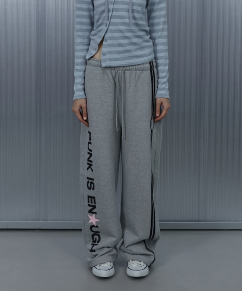 PUNK WAPPEN SWEATPANTS / MELANGE GRAY