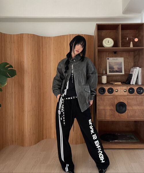 SETUP-EXE(セットアップイーエックスイー)の「PUNK WAPPEN SWEATPANTS / MELANGE GRAY(スウェットパンツ・レディース・その他・OS)」の8枚目の写真