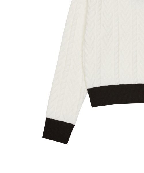 LUVISTRUE(ラヴイズトゥルー)の「CH LOGO COLLAR KNIT(WHITE)(ニット/セーター・レディース・その他・FREE)」の4枚目の写真