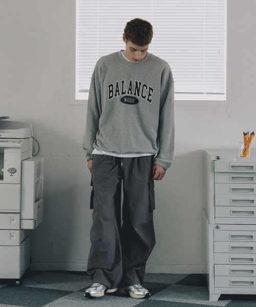 NODU（ノードユー）の「カーゴタックストリングワイドパンツ[チャコール]（その他パンツ・レディース・その他・SMALL/LARGE/MEDIUM）」の4枚目の写真
