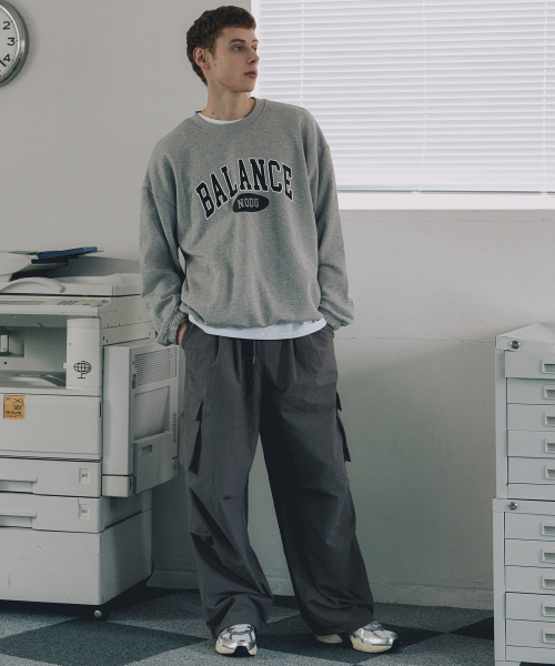 NODU（ノードユー）の「カーゴタックストリングワイドパンツ[チャコール]（その他パンツ・レディース・その他・SMALL/LARGE/MEDIUM）」の5枚目の写真
