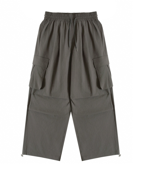 NODU（ノードユー）の「カーゴタックストリングワイドパンツ[チャコール]（その他パンツ・レディース・その他・SMALL/LARGE/MEDIUM）」の6枚目の写真
