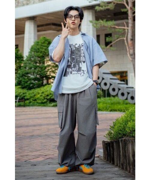 NODU（ノードユー）の「カーゴタックストリングワイドパンツ[チャコール]（その他パンツ・レディース・その他・SMALL/LARGE/MEDIUM）」の14枚目の写真