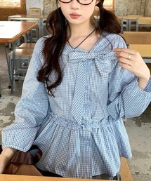 ギンガムチェック スリーブ パフ」に該当するファッション通販 - ZOZOTOWN