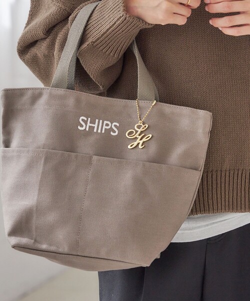 SHIPS（シップス）の「チャーム付き ポケット トート バッグ（トートバッグ・レディース・グレー/ブラック/ダークグレー・ONE SIZE）」の21枚目の写真