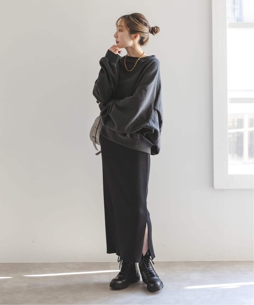 COGTHEBIGSMOKE（コグザビッグスモーク）の「《追加3》COG THE BIGSMOKE/コグザビッグスモーク LEILA WIDE CUFF SWEAT（スウェット・レディース・ライトグレー/チャコールグレー・FREE）」の4枚目の写真