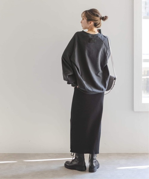 COGTHEBIGSMOKE（コグザビッグスモーク）の「《追加3》COG THE BIGSMOKE/コグザビッグスモーク LEILA WIDE CUFF SWEAT（スウェット・レディース・ライトグレー/チャコールグレー・FREE）」の5枚目の写真