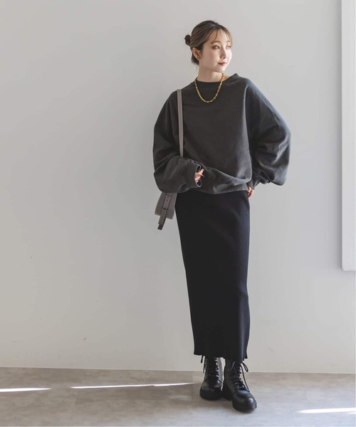 COGTHEBIGSMOKE（コグザビッグスモーク）の「《追加3》COG THE BIGSMOKE/コグザビッグスモーク LEILA WIDE CUFF SWEAT（スウェット・レディース・ライトグレー/チャコールグレー・FREE）」の10枚目の写真