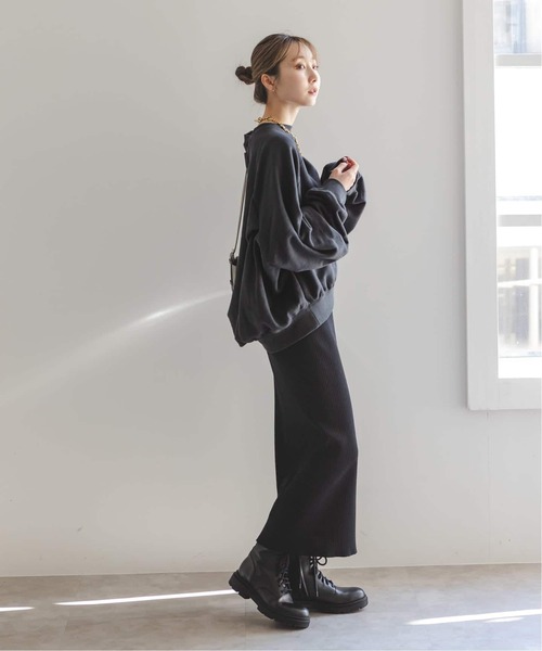 COGTHEBIGSMOKE（コグザビッグスモーク）の「《追加3》COG THE BIGSMOKE/コグザビッグスモーク LEILA WIDE CUFF SWEAT（スウェット・レディース・ライトグレー/チャコールグレー・FREE）」の11枚目の写真