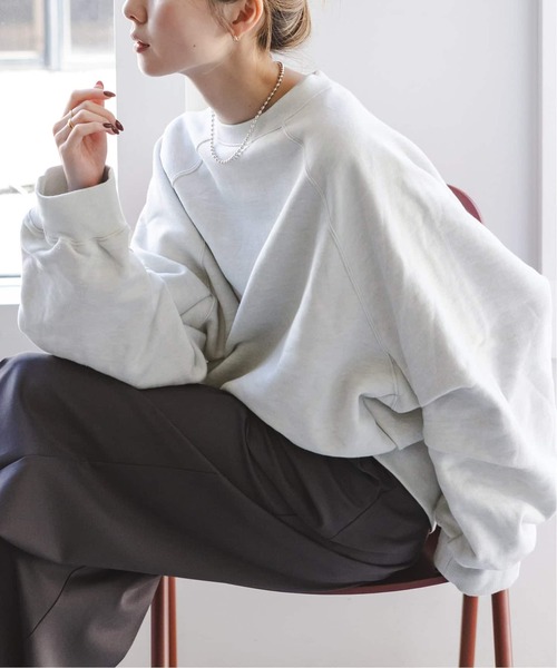 COGTHEBIGSMOKE（コグザビッグスモーク）の「《追加3》COG THE BIGSMOKE/コグザビッグスモーク LEILA WIDE CUFF SWEAT（スウェット・レディース・ライトグレー/チャコールグレー・FREE）」の13枚目の写真