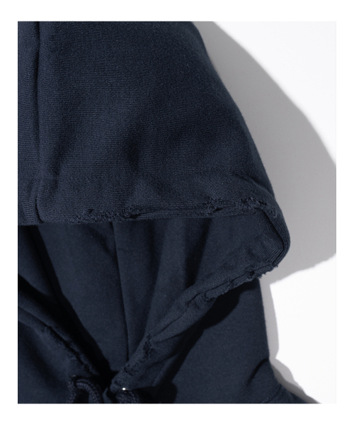 MASSNOUN(マスノウン)の「ディストロイドフードパーカー MFHHD005-NV(パーカー・レディース・その他・LARGE/MEDIUM)」の3枚目の写真