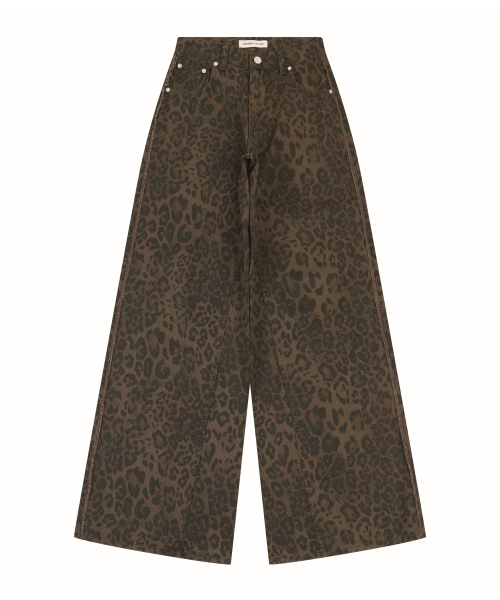 ORDINARY HOLIDAY（オーディナリー ホリデー）の「LEOPARD WIDE PANTS [BROWN]（その他パンツ・レディース・その他・SMALL/MEDIUM）」の2枚目の写真