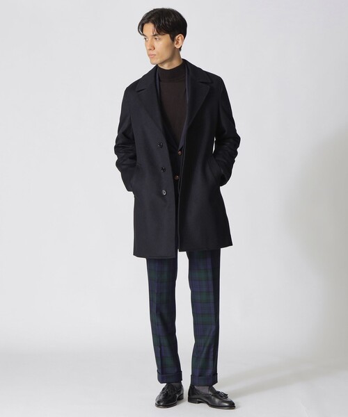 セール】【HOUSTON】カシミヤ混ビーバーシングルアルスターコート