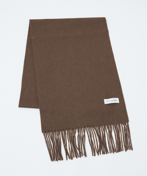 ABAHOUSE(アバハウス)の「ウール×カシミヤ フリンジ マフラー / ON・OFF兼用(マフラー・メンズ・ブラック/ワイン/ライトブラウン/ライトグレー・フリー)」の8枚目の写真
