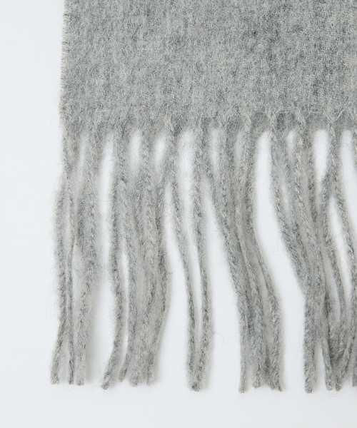 ABAHOUSE(アバハウス)の「ウール×カシミヤ フリンジ マフラー / ON・OFF兼用(マフラー・メンズ・ブラック/ワイン/ライトブラウン/ライトグレー・フリー)」の10枚目の写真