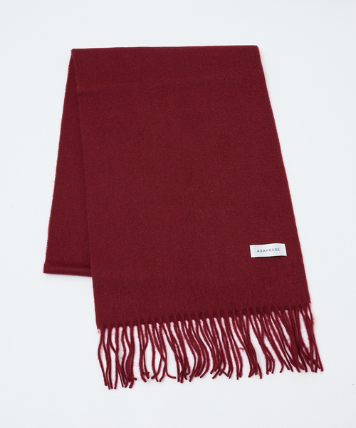 ABAHOUSE(アバハウス)の「ウール×カシミヤ フリンジ マフラー / ON・OFF兼用(マフラー・メンズ・ブラック/ワイン/ライトブラウン/ライトグレー・フリー)」の13枚目の写真