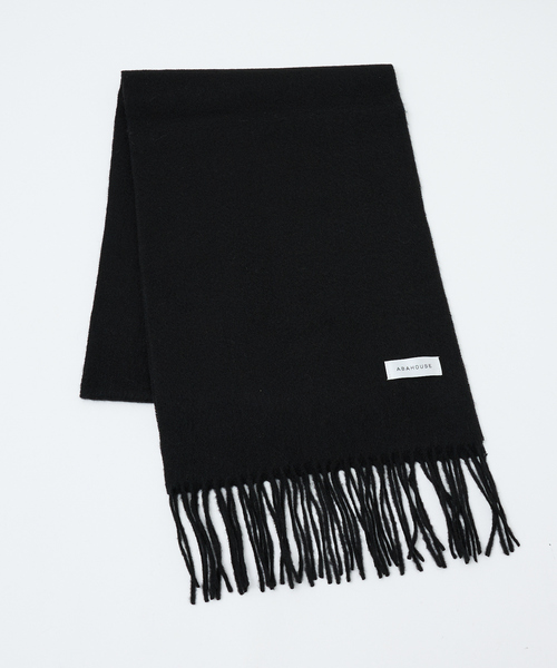 ABAHOUSE(アバハウス)の「ウール×カシミヤ フリンジ マフラー / ON・OFF兼用(マフラー・メンズ・ブラック/ワイン/ライトブラウン/ライトグレー・フリー)」の15枚目の写真