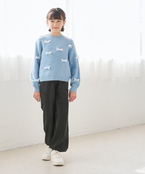 coca(coca)(コカ)の「キッズ サイドハートポケットジョガーパンツ(スウェットパンツ・キッズ・ピンク/チャコール・120/130/140/150)」の6枚目の写真