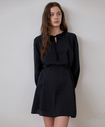 LAMINEZ（ラミネズ）の「フリルストラップドレス - ブラック（ワンピース）」