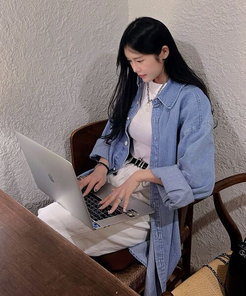 THE MILE（ザマイル）の「エムエルデニムボーイシャツ[ライトブルー]（シャツ/ブラウス・メンズ・その他・LARGE/MEDIUM）」の4枚目の写真