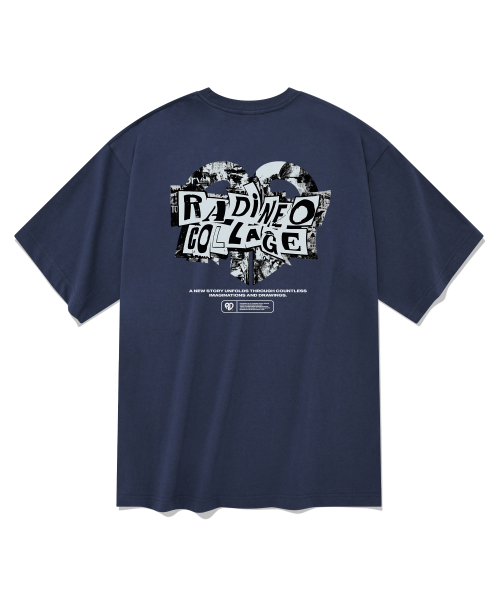 RADINEO(ラディネオ)の「コラージュ半袖Tシャツネイビー(Tシャツ/カットソー・メンズ・その他・SMALL/MEDIUM/LARGE/X-LARGE)」の1枚目の写真