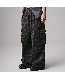 ZENDUST（ジェンダスト）の「Army Wide Cargo Pants BLACK CAMO（その他パンツ）」