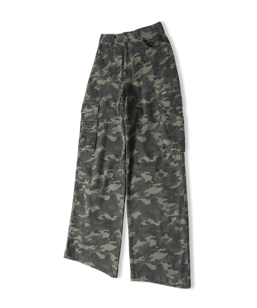 ZENDUST(ジェンダスト)の「Army Wide Cargo Pants BLACK CAMO(その他パンツ・レディース・ブラック・X-SMALL/SMALL/MEDIUM/LARGE/X-LARGE)」の4枚目の写真