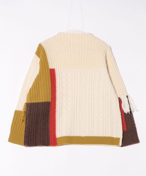 Plantation（プランテーション）の「ブロックインターシャ / ニット / (O)（ニット/セーター・レディース・オフホワイト・M size）」の2枚目の写真