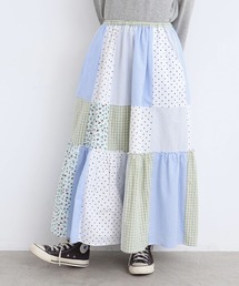 l'atelier du savon | little garden パッチワークスカート(スカート)