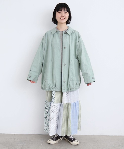 l'atelier du savon（アトリエドサボン）の「little garden パッチワークスカート（スカート・レディース・サックスブルー/ブラック・FREE）」の20枚目の写真