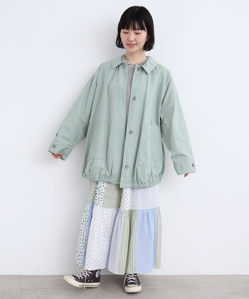 l'atelier du savon（アトリエドサボン）の「little garden パッチワークスカート（スカート・レディース・サックスブルー/ブラック・FREE）」の21枚目の写真