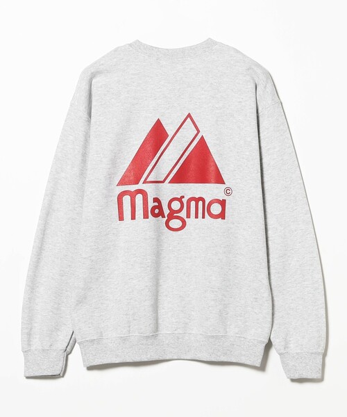TOKYO CULTUART by BEAMS（トウキョウカルチャートバイビームス）の「magma / Lgo sweat shirt（スウェット・レディース・ライトグレー/ネイビー・LARGE/MEDIUM/X-LARGE）」の2枚目の写真