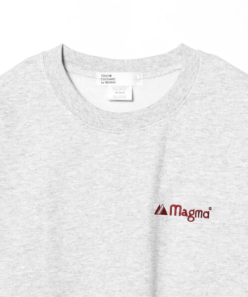 TOKYO CULTUART by BEAMS（トウキョウカルチャートバイビームス）の「magma / Lgo sweat shirt（スウェット・レディース・ライトグレー/ネイビー・LARGE/MEDIUM/X-LARGE）」の4枚目の写真