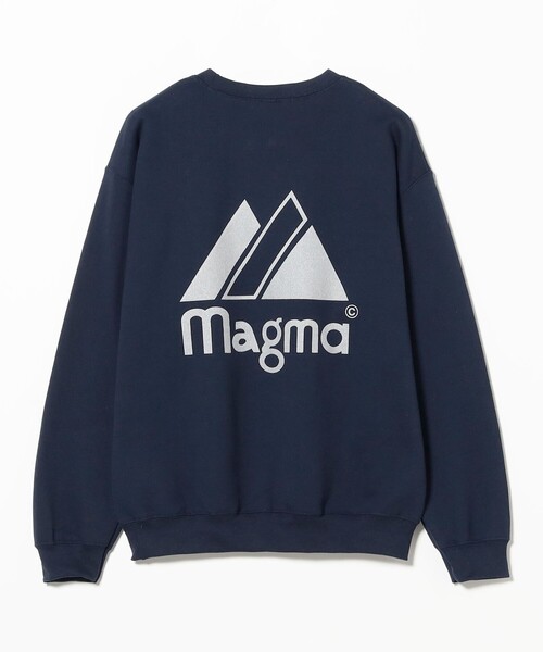TOKYO CULTUART by BEAMS（トウキョウカルチャートバイビームス）の「magma / Lgo sweat shirt（スウェット・レディース・ライトグレー/ネイビー・LARGE/MEDIUM/X-LARGE）」の9枚目の写真