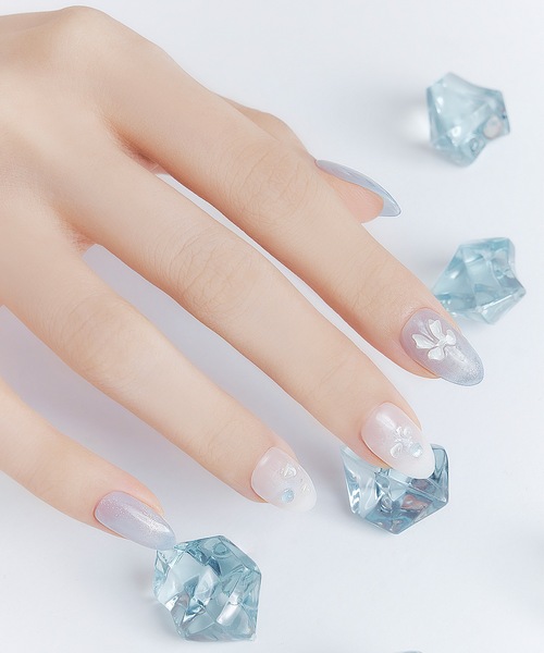 Beauty Connect(ビューティーコネクト)の「Ollio(オーリオ) ノーグルーネイル(ネイルシール/ネイルチップ・レディース・01 オーシャンダスク(アーモンド)/14 カカオクッキー(コフィン)/16 ファーストラブ(アーモンド)/17 スカイブルーム(アーモンド)/02 チャーミングチェック(アーモンド)/04 ダイヤモンドフラワー(アーモンド)/11 ルナネイビー(アーモンド)/13 グレーウィスパー(コフィン)/18 フラワーブーケ(アーモンド)/20 ブラックリボン(コフィン)/06 フェアリーバタフライ(コフィン)/07 ブラックメタル(コフィン)/08 ラストナイト(コフィン)/09 ブルーミングガーデン(コフィン)/22 ローズグロウ(コフィン)/23 ラベンダースパーク(コフィン)/15 ウォーターストロベリー(アーモンド)/24 ムーンライト(アーモンド)/03 フォールインラブ(アーモンド)/05 グレープシャーベット(アーモンド)/10 ジューシーピーチ(コフィン)/12 ミルキーウェイ(アーモンド)/19 スモーキーグロウ(コフィン)/21 スイートビター(コフィン)・FREE)」の14枚目の写真