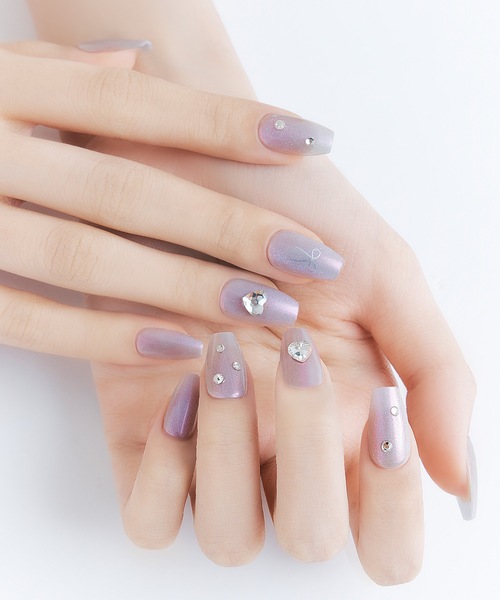 Beauty Connect(ビューティーコネクト)の「Ollio(オーリオ) ノーグルーネイル(ネイルシール/ネイルチップ・レディース・01 オーシャンダスク(アーモンド)/14 カカオクッキー(コフィン)/16 ファーストラブ(アーモンド)/17 スカイブルーム(アーモンド)/02 チャーミングチェック(アーモンド)/04 ダイヤモンドフラワー(アーモンド)/11 ルナネイビー(アーモンド)/13 グレーウィスパー(コフィン)/18 フラワーブーケ(アーモンド)/20 ブラックリボン(コフィン)/06 フェアリーバタフライ(コフィン)/07 ブラックメタル(コフィン)/08 ラストナイト(コフィン)/09 ブルーミングガーデン(コフィン)/22 ローズグロウ(コフィン)/23 ラベンダースパーク(コフィン)/15 ウォーターストロベリー(アーモンド)/24 ムーンライト(アーモンド)/03 フォールインラブ(アーモンド)/05 グレープシャーベット(アーモンド)/10 ジューシーピーチ(コフィン)/12 ミルキーウェイ(アーモンド)/19 スモーキーグロウ(コフィン)/21 スイートビター(コフィン)・FREE)」の16枚目の写真