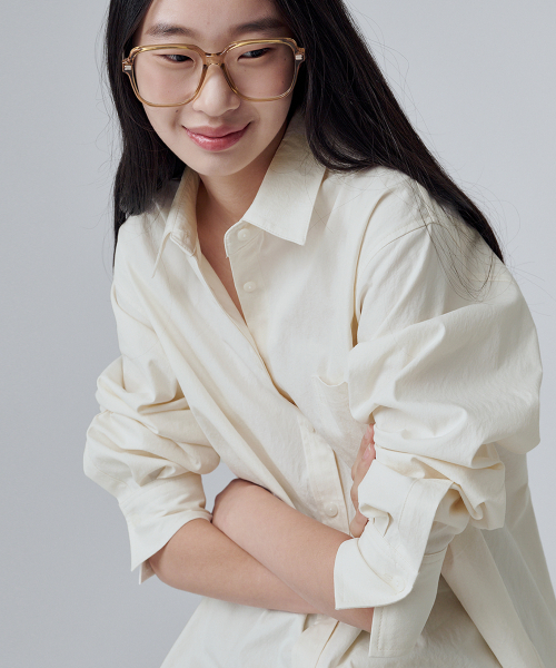 MALOUPE（マロップ）の「4108 レギュラーフィットポケットシャツ（ライトベージュ）（シャツ/ブラウス・レディース・オートミール・FREE）」の4枚目の写真