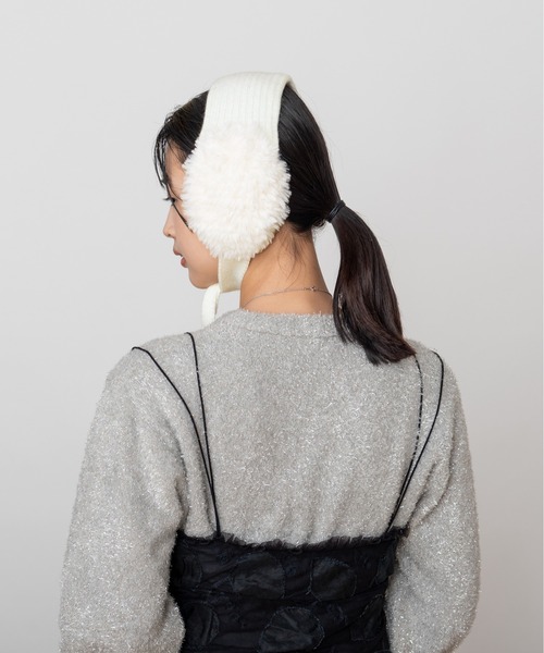 OVERRIDE（オーバーライド）の「OVERRIDE  FUR YARN KNIT EAR MUFF / オーバーライド（イヤーマフ・レディース・ホワイト/ブラウン/ブラック・FREE）」の22枚目の写真