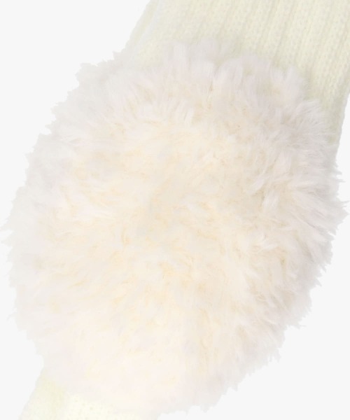 OVERRIDE（オーバーライド）の「OVERRIDE  FUR YARN KNIT EAR MUFF / オーバーライド（イヤーマフ・レディース・ホワイト/ブラウン/ブラック・FREE）」の4枚目の写真