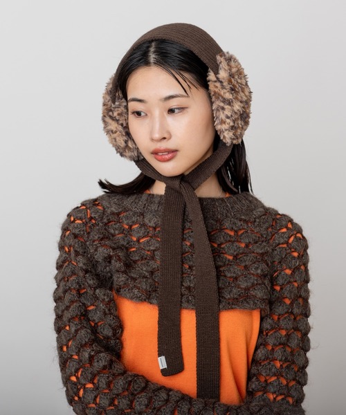 OVERRIDE（オーバーライド）の「OVERRIDE  FUR YARN KNIT EAR MUFF / オーバーライド（イヤーマフ・レディース・ホワイト/ブラウン/ブラック・FREE）」の12枚目の写真