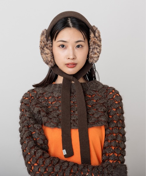 OVERRIDE（オーバーライド）の「OVERRIDE  FUR YARN KNIT EAR MUFF / オーバーライド（イヤーマフ・レディース・ホワイト/ブラウン/ブラック・FREE）」の13枚目の写真