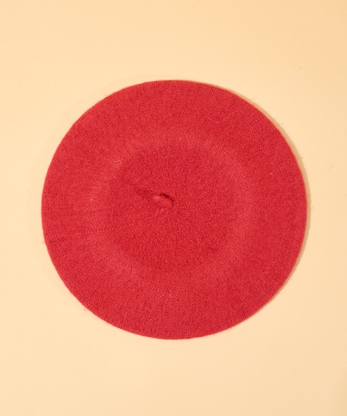 salle de bal（サルデバル）の「【 くまのがっこう 】刺繍入りベレー帽　WNI（ハンチング/ベレー帽・レディース・ブラック/バーガンディー・FREE）」の8枚目の写真