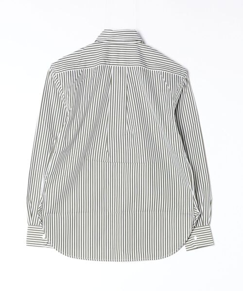 POLO RALPH LAUREN(ポロ ラルフ ローレン)の「ストライプド コットン シャツ(シャツ/ブラウス・レディース・グリーン系1・M/S/XS/XXS)」の2枚目の写真